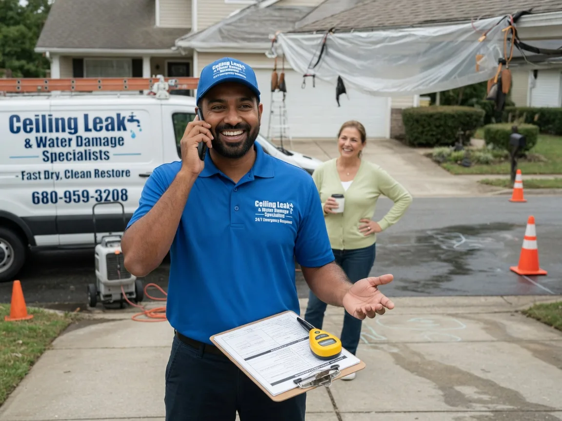 Ceiling Leak Cleanup Norman, OK FAQs